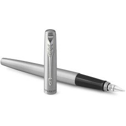 Stylo à plume personnalisé élégant et précis Parker Jotter Core Matières : métal Couleurs : acier cadeau entreprise pas cher