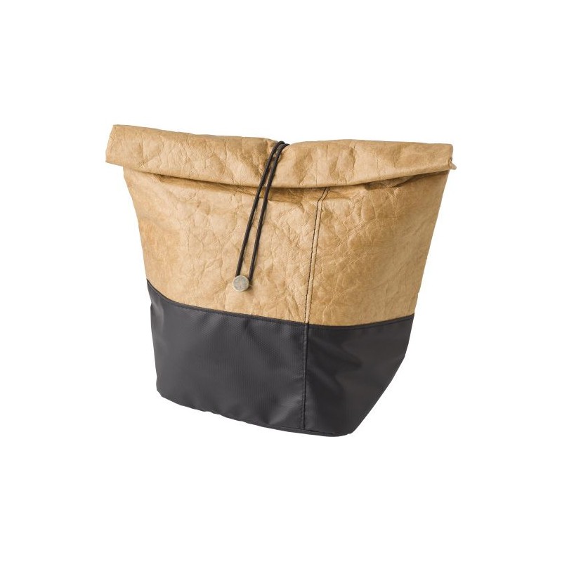 Sac isotherme  en non-tissé et polyester 600D Kerry Matières : polyester Couleurs : brun marquage laser ultra précis