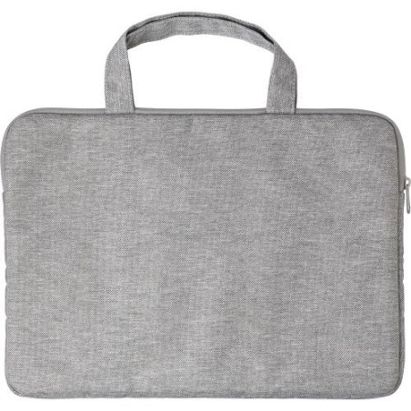 Sacoche Éco-responsable en rPET pour Ordinateur Ibrahim Pratique Matières : éponge Couleurs : gris personnalisable avec votre lo