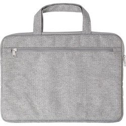 Sacoche Éco-responsable en rPET pour Ordinateur Ibrahim Pratique Matières : éponge Couleurs : gris cadeau entreprise pas cher
