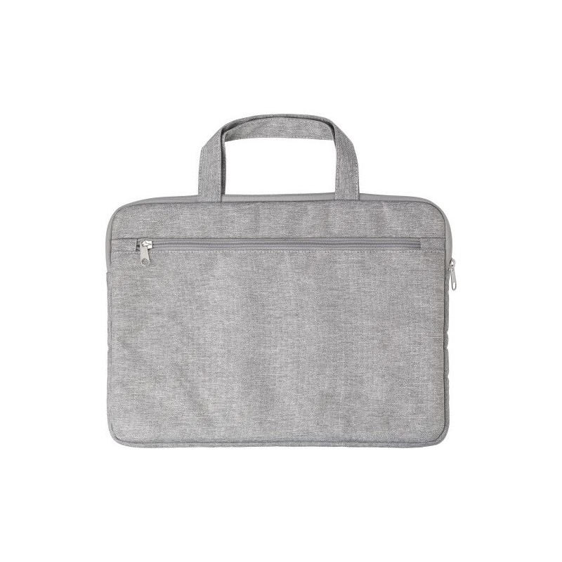 Sacoche Éco-responsable en rPET pour Ordinateur Ibrahim Pratique Matières : éponge Couleurs : gris cadeau entreprise pas cher