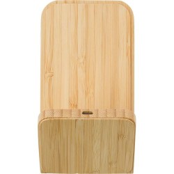 Chargeur à induction  en bambou - Personnalisé et pratique par Claudie Matières : bambou Couleurs : bambou