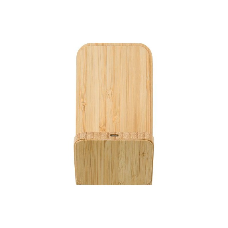 Chargeur à induction  en bambou - Personnalisé et pratique par Claudie Matières : bambou Couleurs : bambou