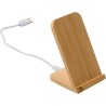 Chargeur à induction  en bambou - Personnalisé et pratique par Claudie Matières : bambou Couleurs : bambou cadeau entreprise pas