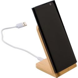 Chargeur à induction  en bambou - Personnalisé et pratique par Claudie Matières : bambou Couleurs : bambou goodies publicitaire 