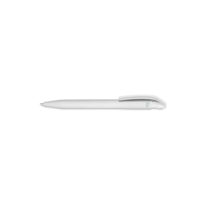 Stylo à bille  BIO PLA personnalisé S45 - Cadeau d'entreprise Matières : plastique Couleurs : blanc