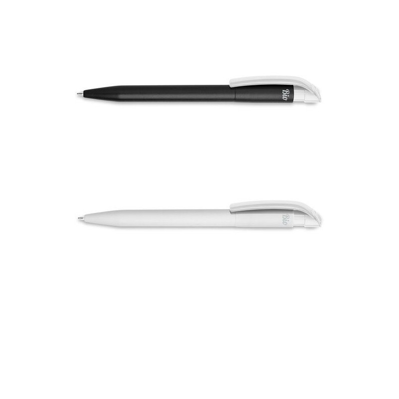 Stylo à bille  BIO PLA personnalisé S45 - Cadeau d'entreprise Matières : plastique Couleurs : blanc livraison express 24h 48h
