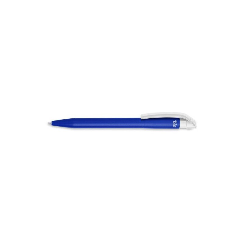 Stylo à bille  BIO PLA personnalisé S45 - Cadeau d'entreprise Matières : plastique Couleurs : bleu foncé cadeau entreprise pas c