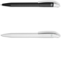 Stylo à bille  BIO PLA personnalisé S45 - Cadeau d'entreprise Matières : plastique Couleurs : bleu foncé marquage laser ultra pr