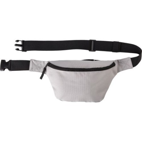 Sac banane personnalisé en polyester - Leonardo, idéal pour vos sorties Matières : polyester Couleurs : gris personnalisable ave