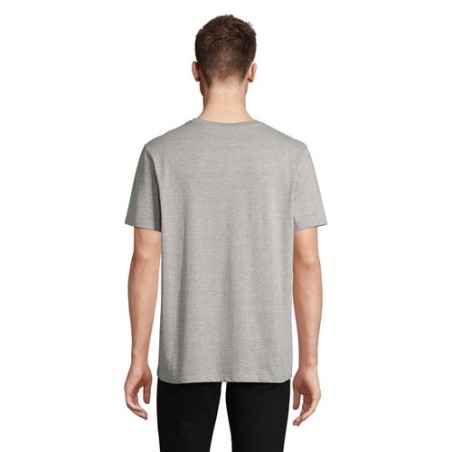 T-Shirt bio personnalisé pas cher - idéal pour votre marque - LEGEND Taille textile : 3XL Couleurs : gris chiné marquage laser u
