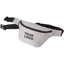 Sac banane personnalisé en polyester - Leonardo, idéal pour vos sorties Matières : polyester Couleurs : gris objet promotionnel 