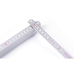 Mètre pliant  et précis de 2 m personnalisé Stabila Pro pas cher Matières : bois Couleurs : blanc impression haute définition