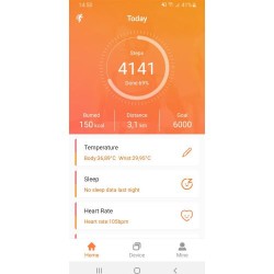 Montre connectée ABS personnalisée avec suivi santé et fitness - Dominic Matières : plastique Couleurs : noir marquage laser ult
