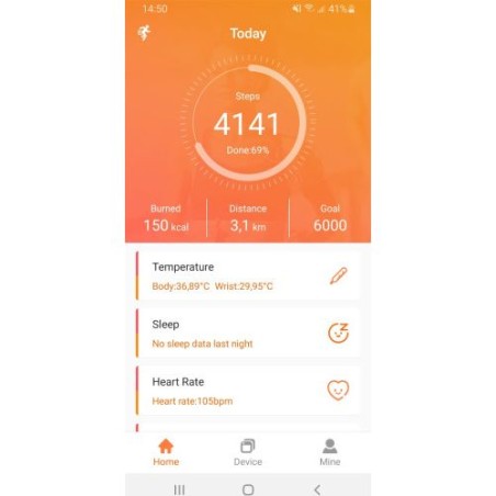 Montre connectée ABS personnalisée avec suivi santé et fitness - Dominic Matières : plastique Couleurs : noir marquage laser ult