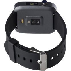 Montre connectée ABS personnalisée avec suivi santé et fitness - Dominic Matières : plastique Couleurs : noir livraison express 