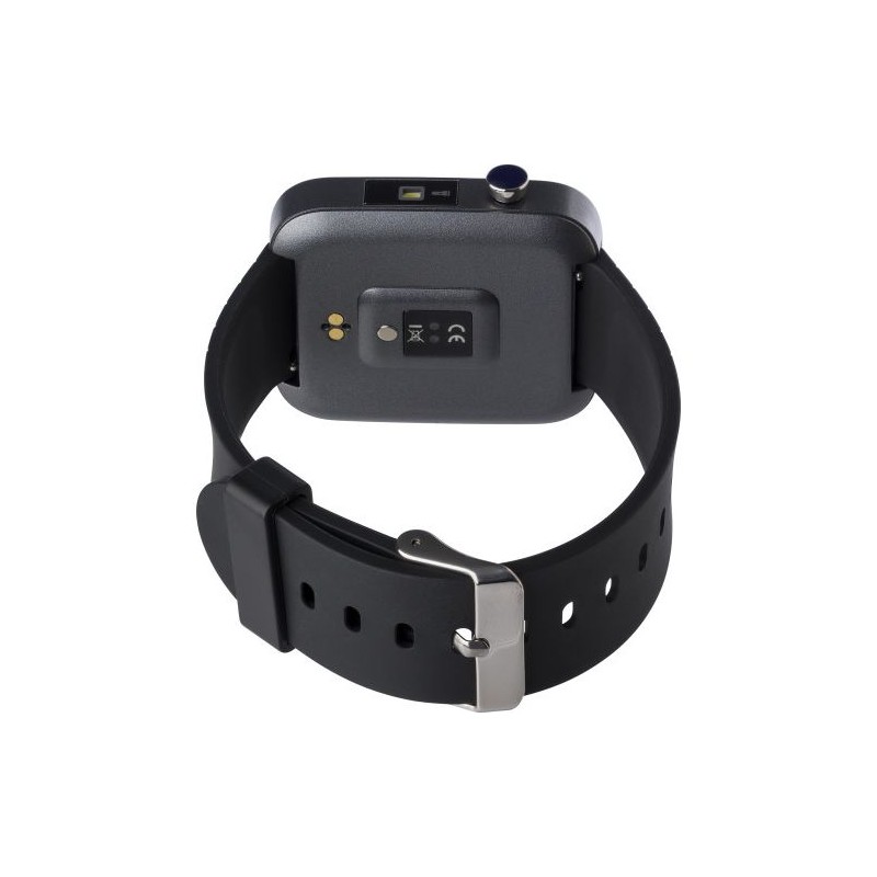 Montre connectée ABS personnalisée avec suivi santé et fitness - Dominic Matières : plastique Couleurs : noir livraison express 