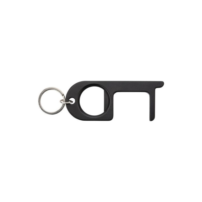 Ouvre-porte multifonction en cuivre  Finnegan Matières : métal Couleurs : noir cadeau entreprise pas cher