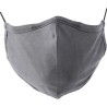 Masque réutilisable en coton et polyester Riyan Matières : coton Couleurs : gris