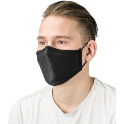 Masque réutilisable en coton et polyester Riyan Matières : coton Couleurs : gris cadeau collaborateur premium