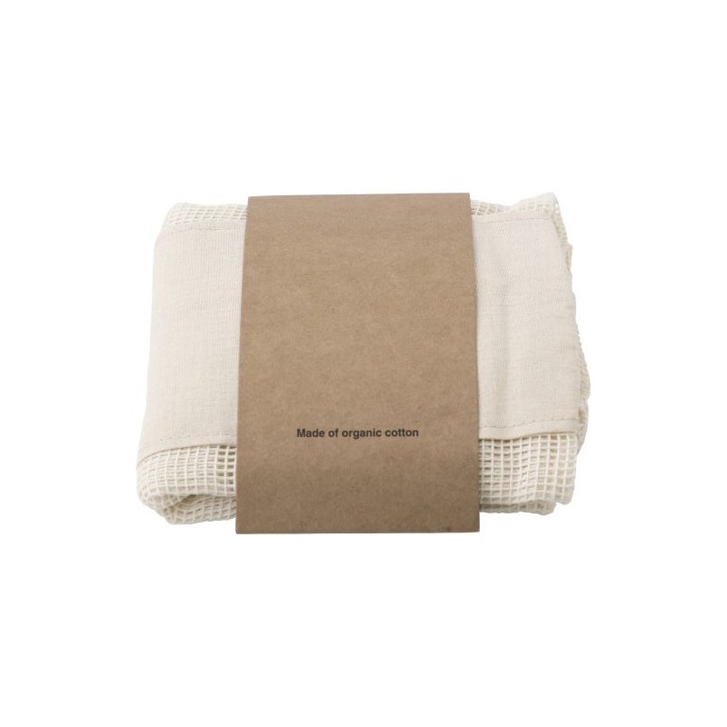 Set de 3 sacs en coton s - Adele | Objets publicitaires Matières : coton Couleurs : kaki
