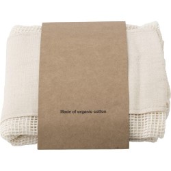 Set de 3 sacs en coton s - Adele | Objets publicitaires Matières : coton Couleurs : kaki impression haute définition