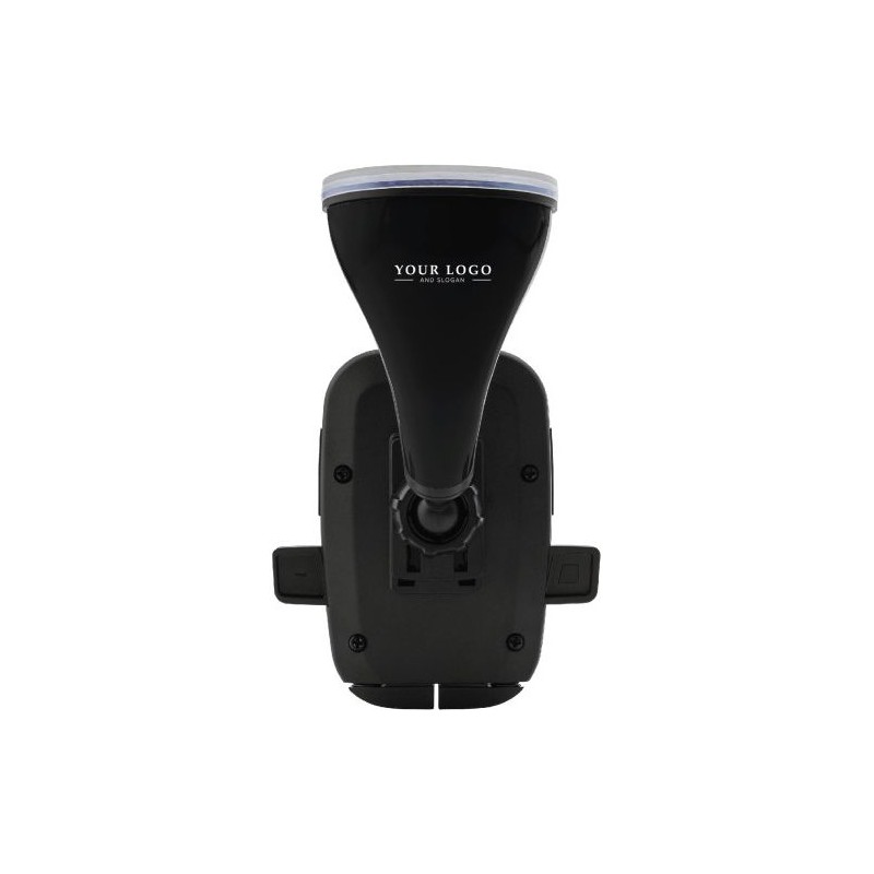 Support de téléphone personnalisé pratique idéal pour voiture - Laurine Matières : plastique Couleurs : noir goodies publicitair