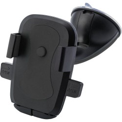 Support de téléphone personnalisé pratique idéal pour voiture - Laurine Matières : plastique Couleurs : noir impression haute dé