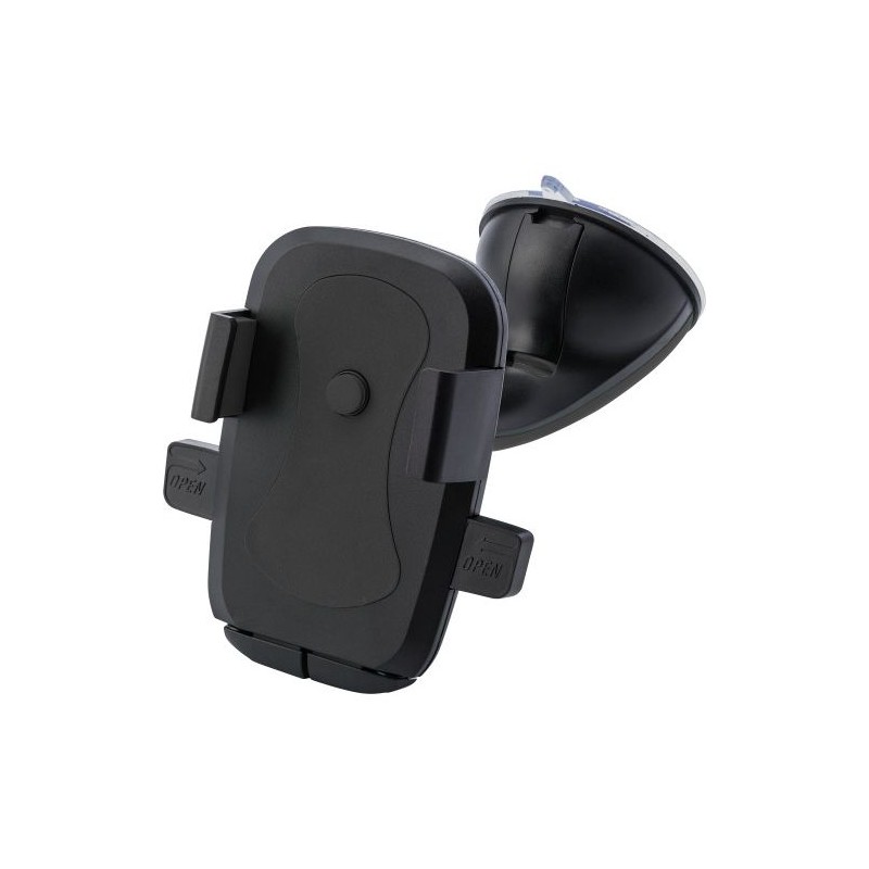 Support de téléphone personnalisé pratique idéal pour voiture - Laurine Matières : plastique Couleurs : noir impression haute dé