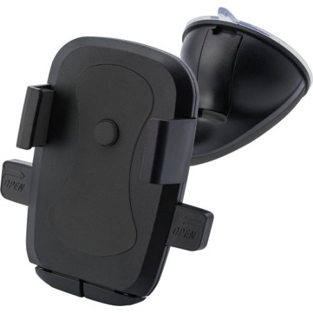 Support de téléphone personnalisé pratique idéal pour voiture - Laurine Matières : plastique Couleurs : noir impression haute dé