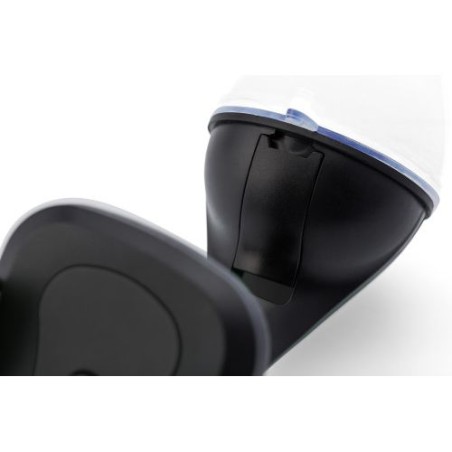 Support de téléphone personnalisé pratique idéal pour voiture - Laurine Matières : plastique Couleurs : noir objet promotionnel 