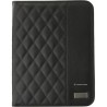 Conférencier A4 Personnalisé en PU Gitta - Objet Publicitaire Matières : polyester Couleurs : noir personnalisable avec votre lo