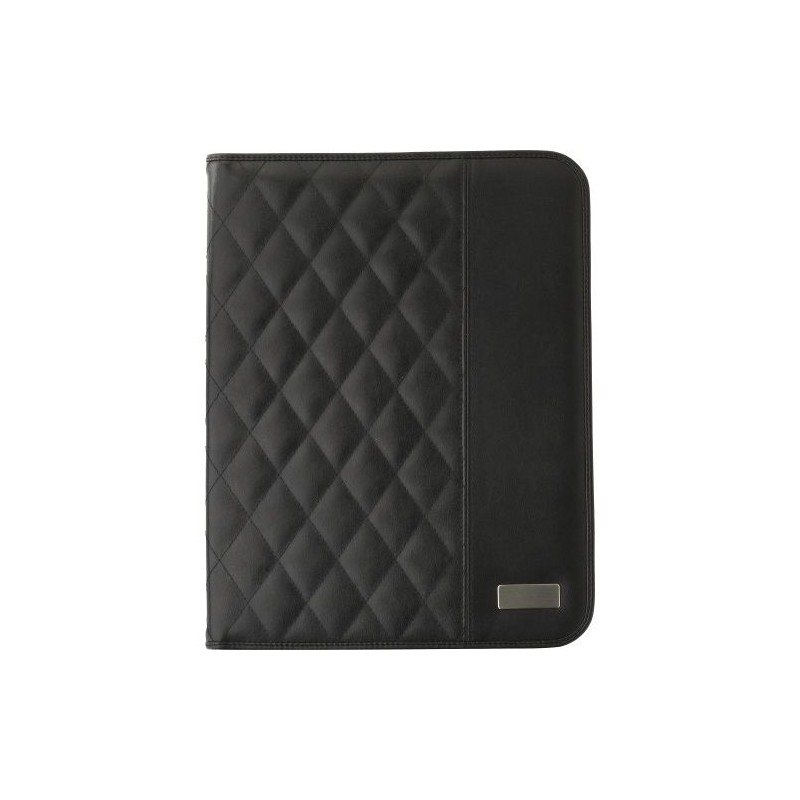 Conférencier A4 Personnalisé en PU Gitta - Objet Publicitaire Matières : polyester Couleurs : noir cadeau entreprise pas cher
