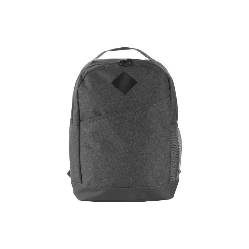 Sac à dos  personnalisé en polycanvas Damian Matières : polyester Couleurs : gris cadeau entreprise pas cher