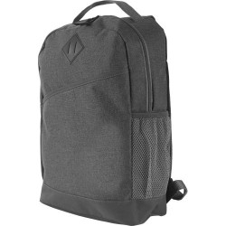 Sac à dos  personnalisé en polycanvas Damian Matières : polyester Couleurs : gris goodies publicitaire événementiel