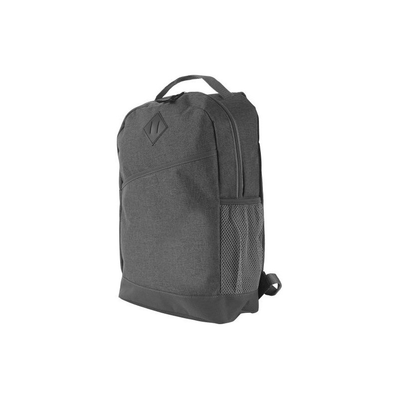 Sac à dos  personnalisé en polycanvas Damian Matières : polyester Couleurs : gris goodies publicitaire événementiel