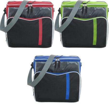 Sac isotherme pratique en polyester personnalisé pour repas - Ravi Matières : polyester Couleurs : bleu cobalt marquage laser ul