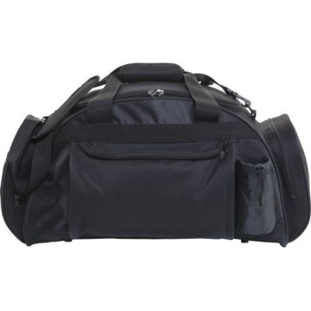 Sac de sport personnalisé en polyester - Ricardo, pratique pour vos activités Matières : polyester Couleurs : noir