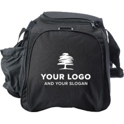 Sac de sport personnalisé en polyester - Ricardo, pratique pour vos activités Matières : polyester Couleurs : noir marquage lase
