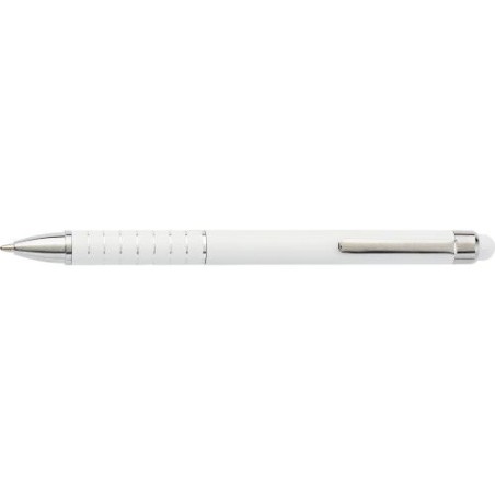 Stylo bille en aluminium personnalisé twist Oliver Matières : caoutchouc Couleurs : blanc