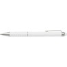 Stylo bille en aluminium personnalisé twist Oliver Matières : caoutchouc Couleurs : blanc accessoire événementiel unique