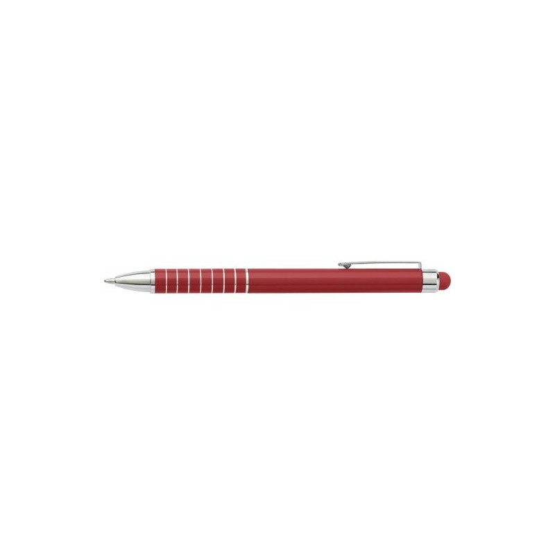 Stylo bille en aluminium personnalisé twist Oliver Matières : caoutchouc Couleurs : blanc goodies entreprise design