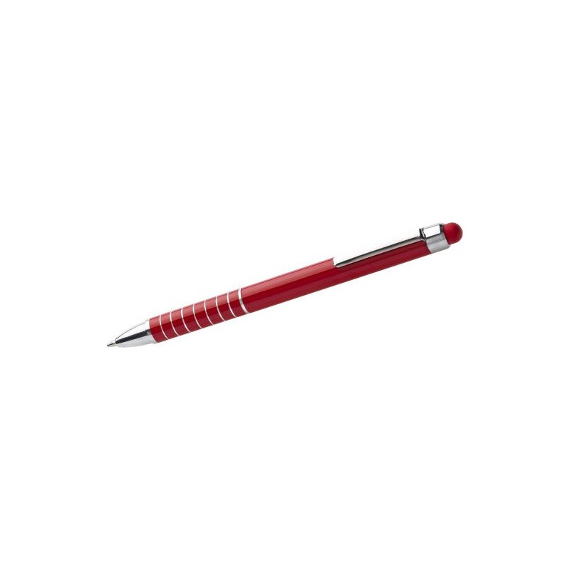 Stylo bille en aluminium personnalisé twist Oliver Matières : caoutchouc Couleurs : blanc cadeau affaires élégant