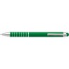 Stylo bille en aluminium personnalisé twist Oliver Matières : caoutchouc Couleurs : vert impression haute définition