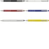 Stylo bille en aluminium personnalisé twist Oliver Matières : caoutchouc Couleurs : rouge objet publicitaire robuste