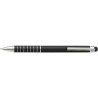 Stylo bille en aluminium personnalisé twist Oliver Matières : caoutchouc Couleurs : noir cadeau entreprise pas cher