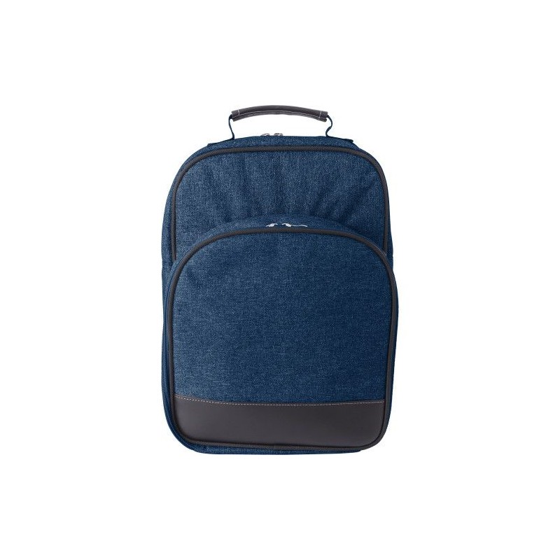 Sac à dos isotherme et personnalisable en polycanvas pour pique-nique Jolie Matières : toile Couleurs : bleu