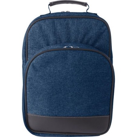 Sac à dos isotherme et personnalisable en polycanvas pour pique-nique Jolie Matières : toile Couleurs : bleu
