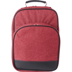 Sac à dos isotherme et personnalisable en polycanvas pour pique-nique Jolie Matières : toile Couleurs : rouge personnalisable av