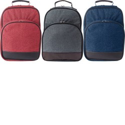 Sac à dos isotherme et personnalisable en polycanvas pour pique-nique Jolie Matières : toile Couleurs : rouge impression haute d